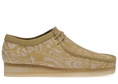 Pre-owned Clarks Men's  Originals Wallabee Wu Wear Sneakers In Maple/crepe In Brown