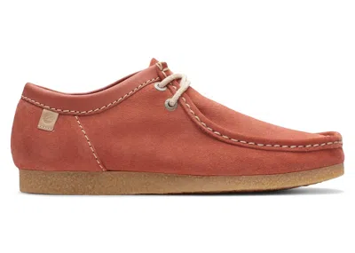 Pre-owned Clarks Men's  Shacre Ii Run Suede Sneakers In Red