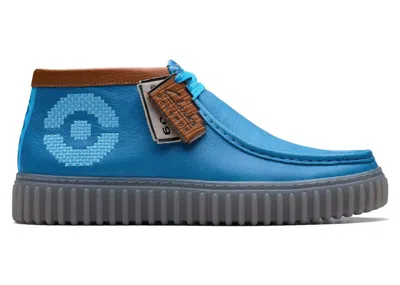 Pre-owned Clarks Men's  Torhill Explore Pokémon Blastoise Sneakers In Blue