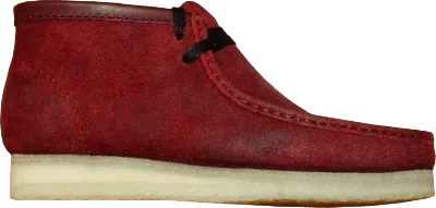 Pre-owned Clarks Men's  Wallabee Bait Breaking Bad Felina Sneakers In Cherry Red Snake