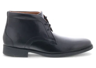 Pre-owned Clarks Men's  Whiddon Mid Leather Sneakers In Black
