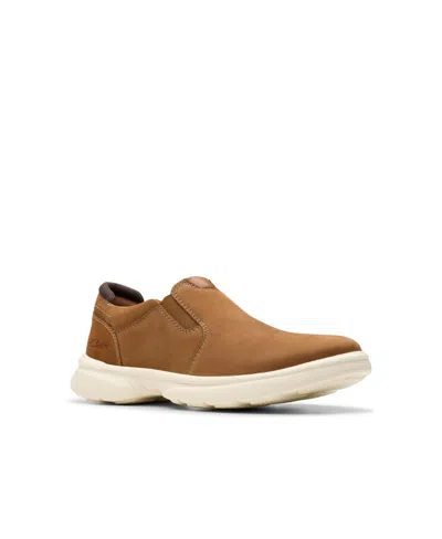 Clarks Men's Collection Bradley Ease Shoes In Light Brown Leather