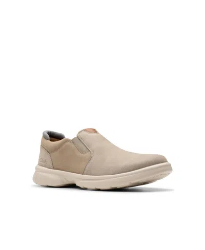 Clarks Men's Collection Bradley Ease Shoes In Light Gray Nubuck
