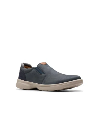 Clarks Men's Collection Bradley Ease Shoes In Navy Nubuck