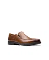 Clarks Whiddon Step In Dark Tan Leather