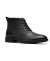 Clarks ® Emmet Side Zip Lace-up Boot In Black