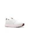 Clarks Men's Collection Motion Trek Mx Shoes In White Textile