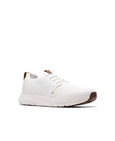 Clarks Men's Collection Motion Trek Mx Shoes In White Textile