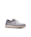Clarks Men's Collection Relax Lite Lace Shoes In Light Gray Nubuck