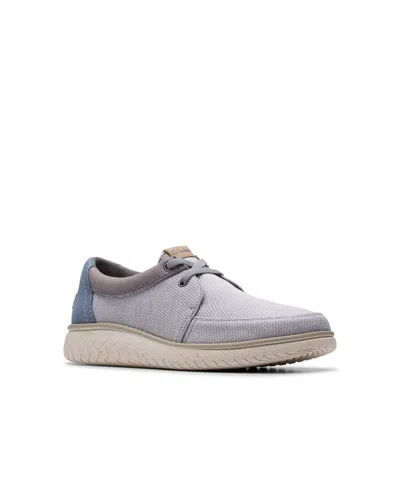 Clarks Men's Collection Relax Lite Lace Shoes In Light Gray Nubuck
