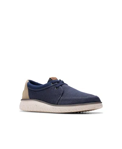 Clarks Men's Collection Relax Lite Lace Shoes In Navy Combi Nubuck