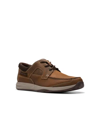 Clarks Men's Collection Sailview Lace Up Casual Shoes In Beeswax Leather
