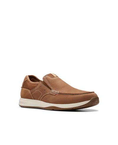 Clarks Men's Collection Sailview Step Slip On Shoes In Light Tan Nubuck