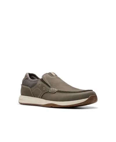 Clarks Men's Collection Sailview Step Slip On Shoes In Taupe Nubuck