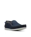 Clarks Men's Collection Shacrelite Step Slip-on Shoes In Navy Combi