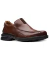 Clarks Gessler Step In Dark Tan Leather