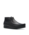 Clarks Wallabeeevo Bt In Black Leather In Multi