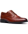 Clarks Men's Steadwell Lace Up Dress Shoe In Brown