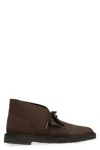 Clarks Suede Desert Boot In Brown