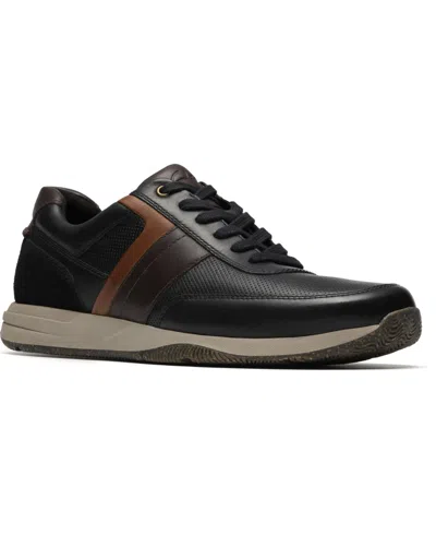 Clarks Men's Townview Style Casual Lace Up Sneakers In Black