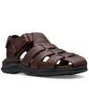 Clarks Walkford Fish In Brown Tumbled