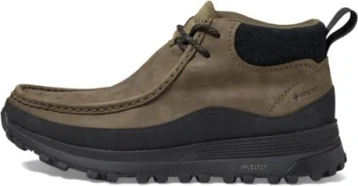 Pre-owned Clarks Mens Atl Tk Wall Bt Gore-tex In Dark Olive Nubuck