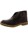 Clarks Mens Leather Dress Chukka Boots In Beeswax Leather