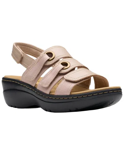 Clarks Merliah 2 Bali Leather Wedge Sandal In Pink