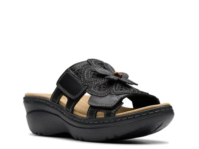 Clarks Merliah Belle Wedge Sandal In Black