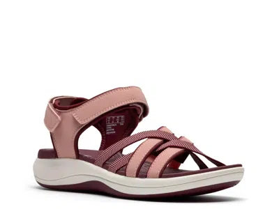 Clarks Mira Shore Wedge Sandal In Pink