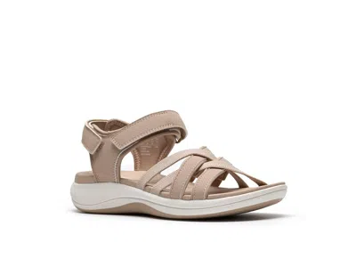 Clarks Mira Shore Women's Dress Sandals Sand Synthetic: 12 D - Wide In Beige