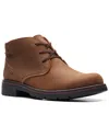 Clarks Whiddon Mid Leather Boot In Brown
