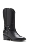 Clarks Morzine Rise Leather Cowboy Boot In Multi