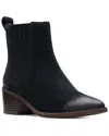 Clarks Morzine Suede Boot In Black