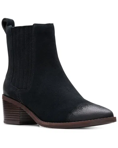 Clarks Morzine Suede Boot In Black