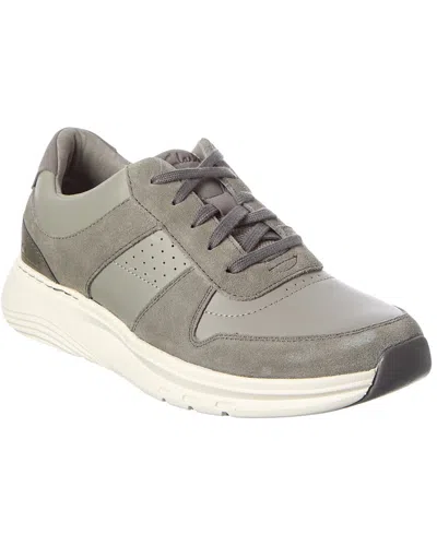 Clarks Motion Trek Go Leather Sneaker In Grey
