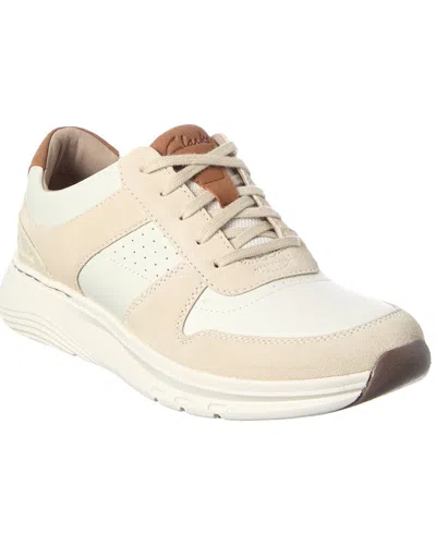 Clarks Motion Trex Leather & Suede Sneaker In White