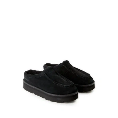 Clarks Mules En Cuir In Black