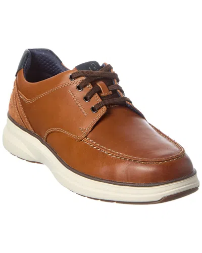 Clarks Mullan Moc Leather Oxford In Brown