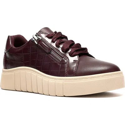 Clarks ® Mykah Joy Sneaker In Burgundy