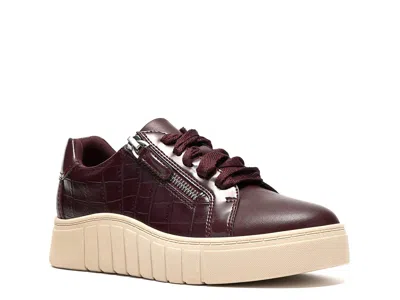 Clarks Mykah Joy Sneaker In Burgundy