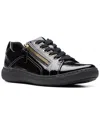 Clarks Nalle Lace-up Sneaker In Black