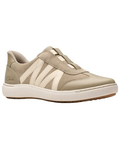 Clarks Nalle Tess Leather Sneaker In Brown