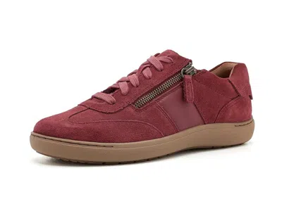 Clarks Nalle T-toe Women's Shoes Red Suede: 8 B - Medium