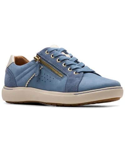 Clarks Nalle Zen Nubuck Sneaker In Blue