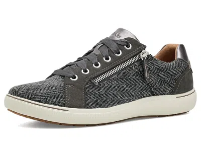 Clarks Nalle Zen Women's Shoes Dark Grey Interest Leather: 8 B - Medium In Multi