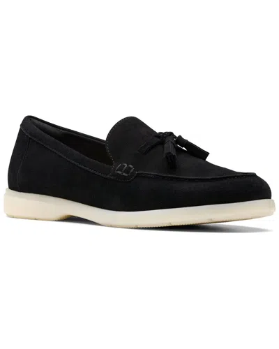 Clarks Narini Edge Suede Loafer In Black