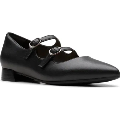 Clarks Women's Natalyn Lane Mary Jane Ballet Shoes In Black Leather