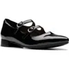 Clarks Collection Women's Natalyn Lane Pointy Toe Shoes In Black Patent