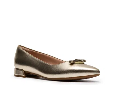 Clarks Natalyn Trim Charm Flat In Silver